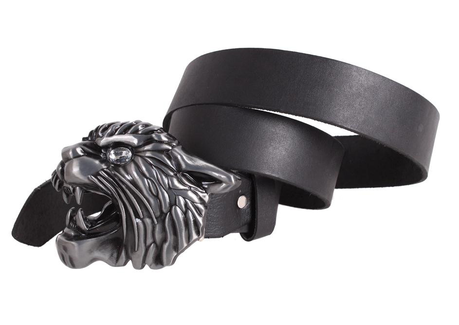 

Ремень для мужчин с стильной пряжкой D-Belts S0812 черный (130 см х 4 см)