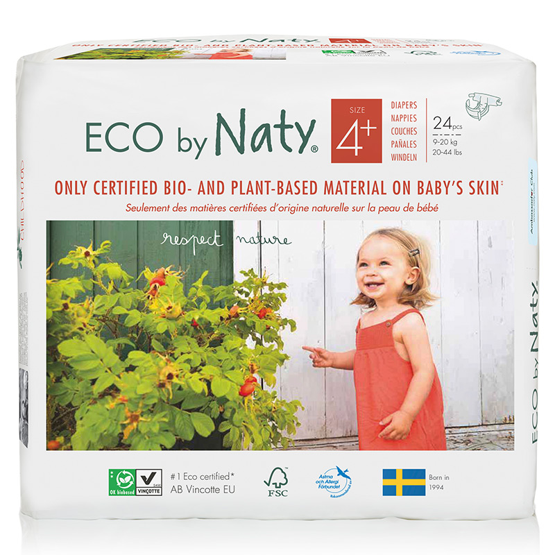 

Органічні підгузки Eco by Naty розмір 4+ (від 9 до 20 кг) 24 шт. 178396