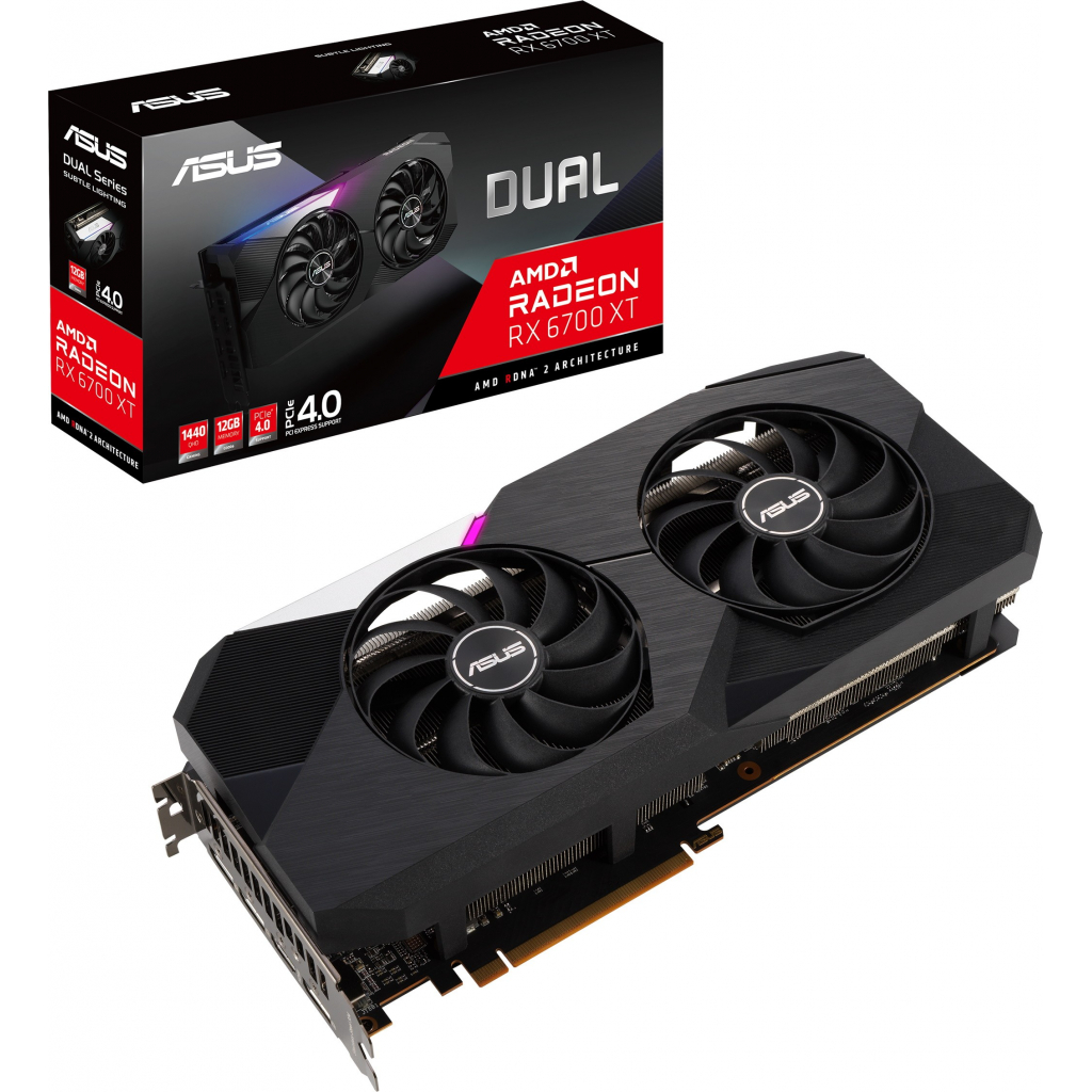 

Видеокарта ASUS Radeon RX 6700 XT 12Gb DUAL (DUAL-RX6700XT-12G)