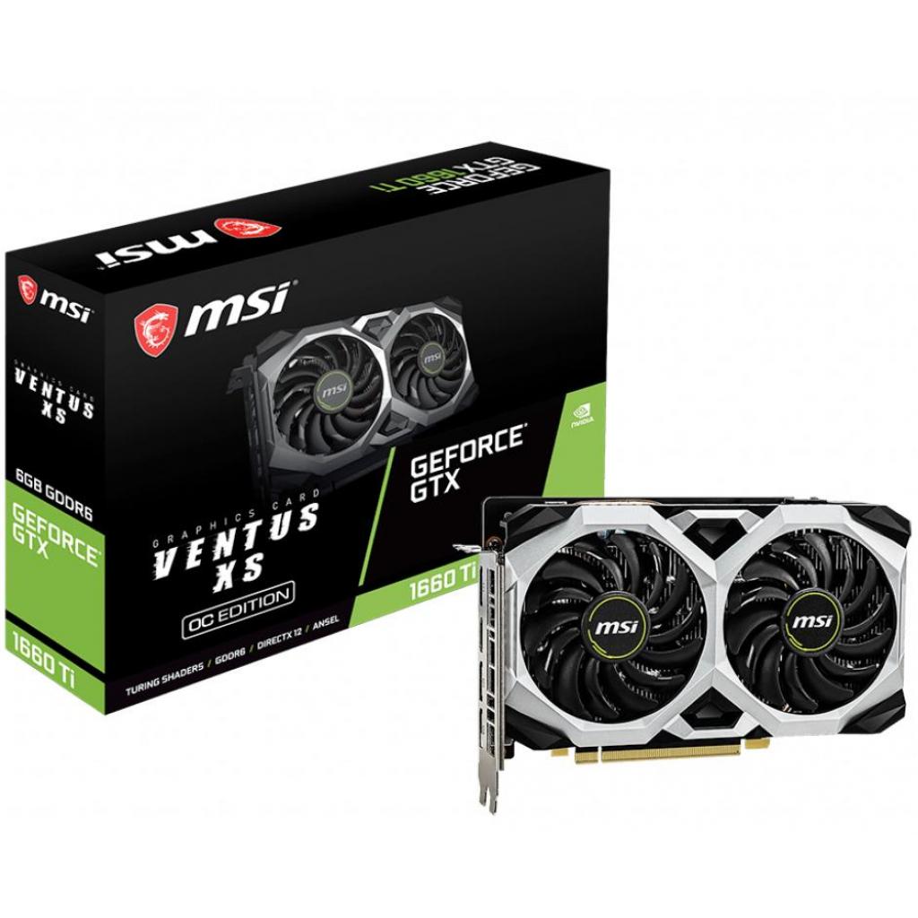 

Видеокарта MSI GeForce GTX1660 Ti 6144Mb VENTUS XS OC (GTX 1660 Ti VENTUS XS 6G OC)