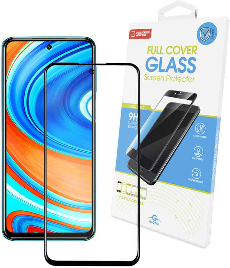 

Защитное стекло Global Full Glue для Xiaomi Redmi Note 9 Pro Max Black