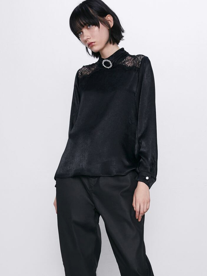 

Блузка Zara 3564/192/800 S Черная