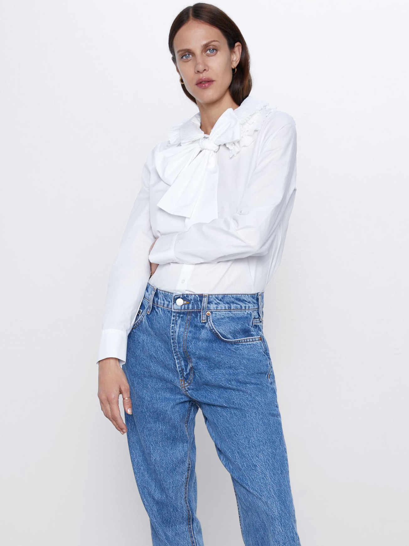 

Блузка Zara 8594/643/250  Белая, Блузка Zara 8594/643/250 S Белая