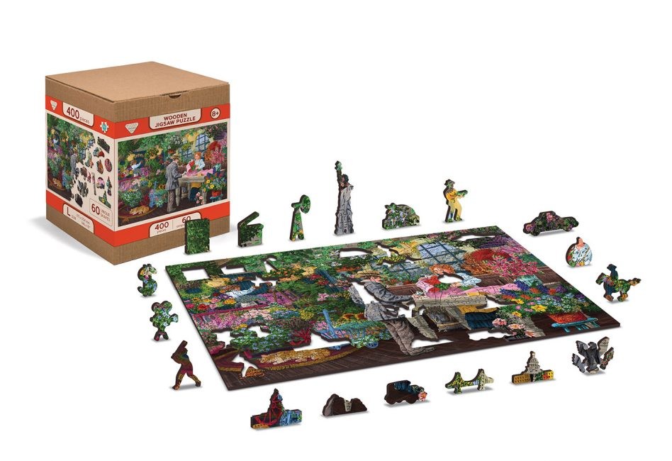 

Пазл деревянный 3D Wooden City Цветочный магазин The Florists L (US0042-L)