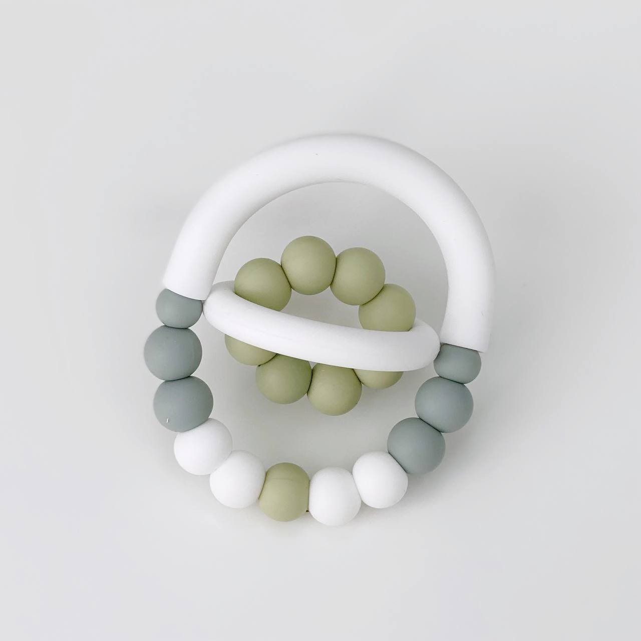 

Силиконовый мини-прорезыватель Баловень Orbita Olive