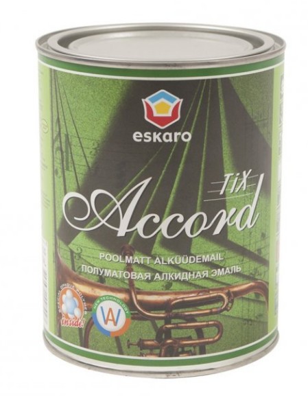 

Эмаль алкидная Eskaro Accord 30 Tix 0,9 л Белая