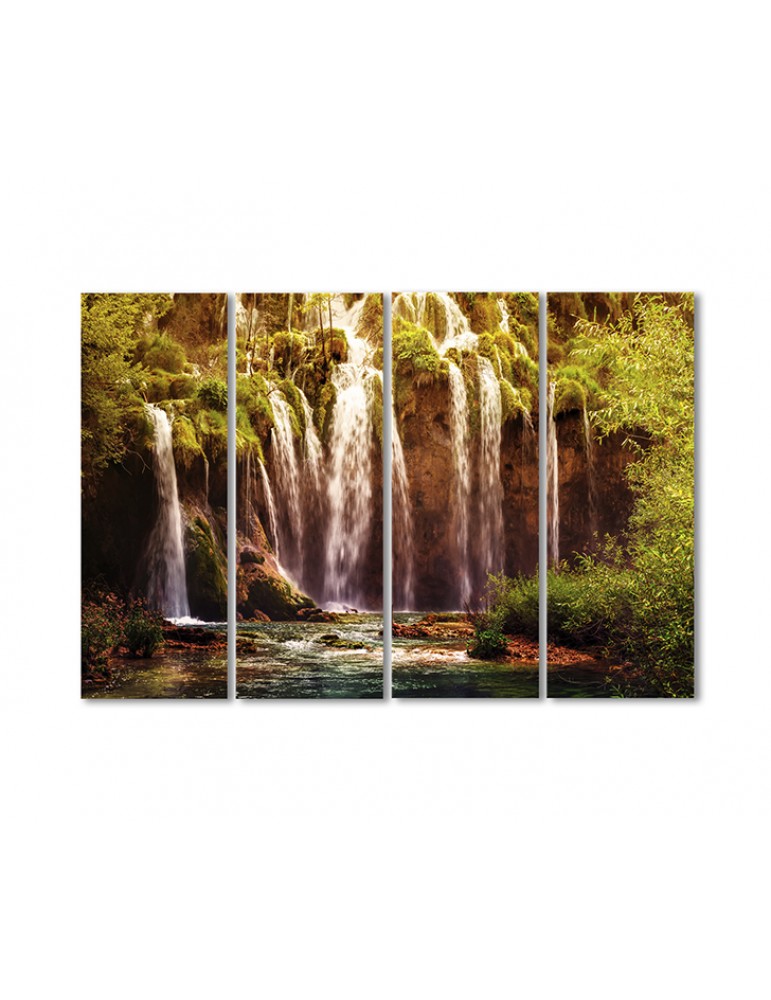 

Модульная картина Artel «Плитвицкое озеро водопад» 4 модуля 120x180 см