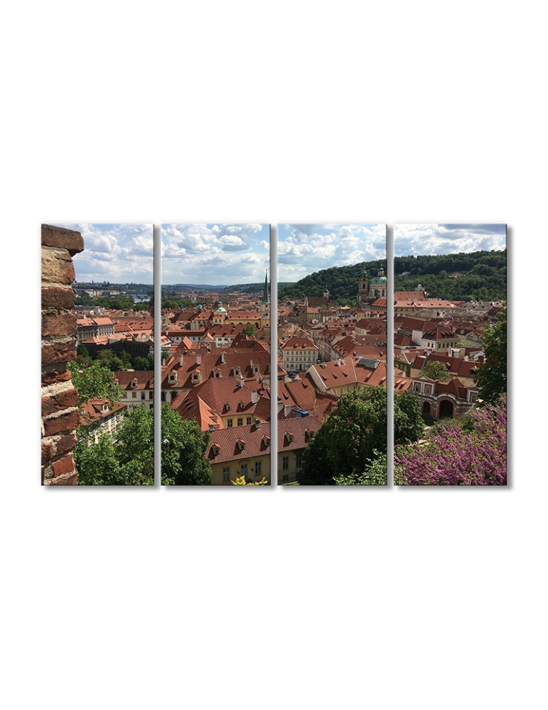 

Модульная картина Artel «Прага крыши домов» 4 модуля 60x90 см