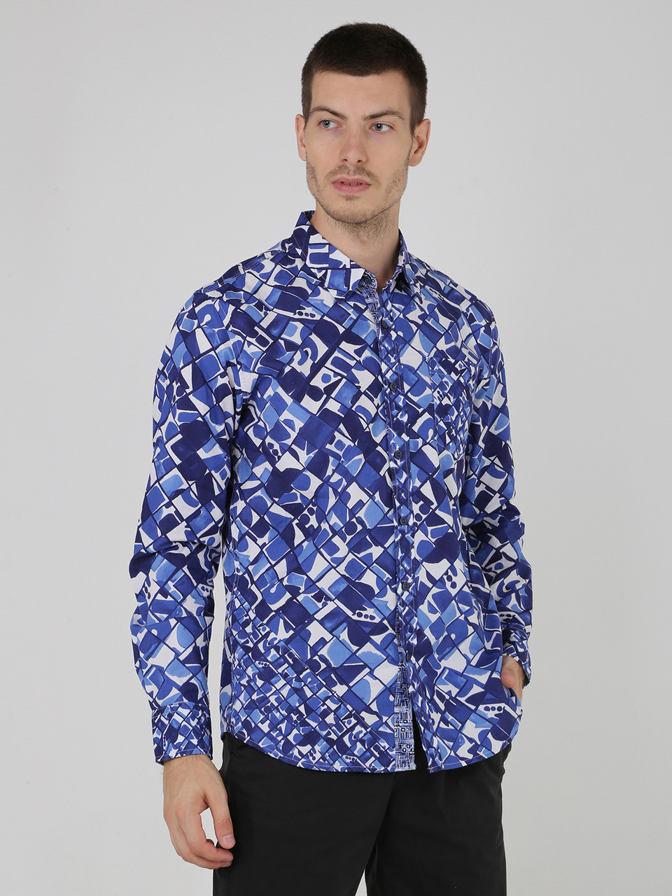 

Рубашка Desigual Сине-белый L