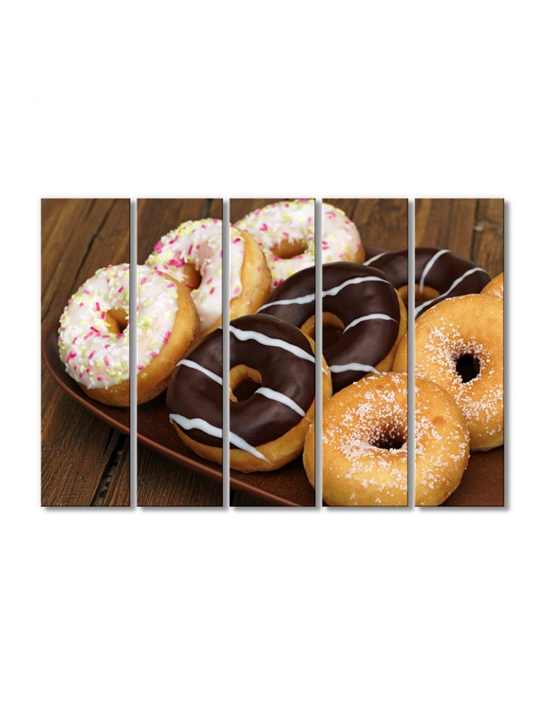 

Модульная картина Artel «Пончики в глазури» 5 модулей 80x120 см