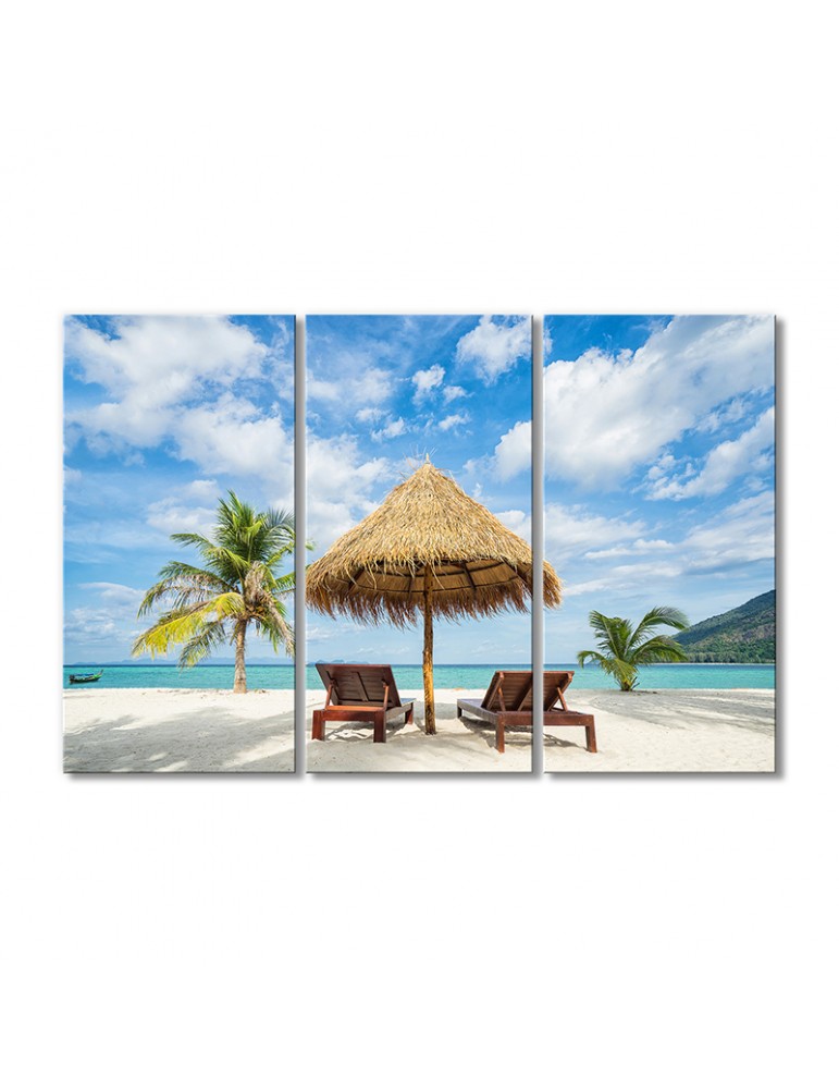 

Модульная картина Artel «Пляж на Багамах» 3 модуля 80x120 см