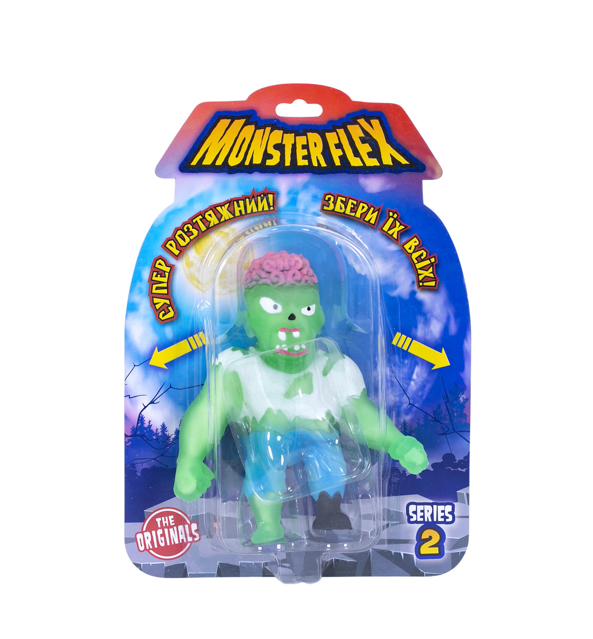 

Игрушка растягивающаяся Monster Flex світиться в темноті 90014 Зомбі