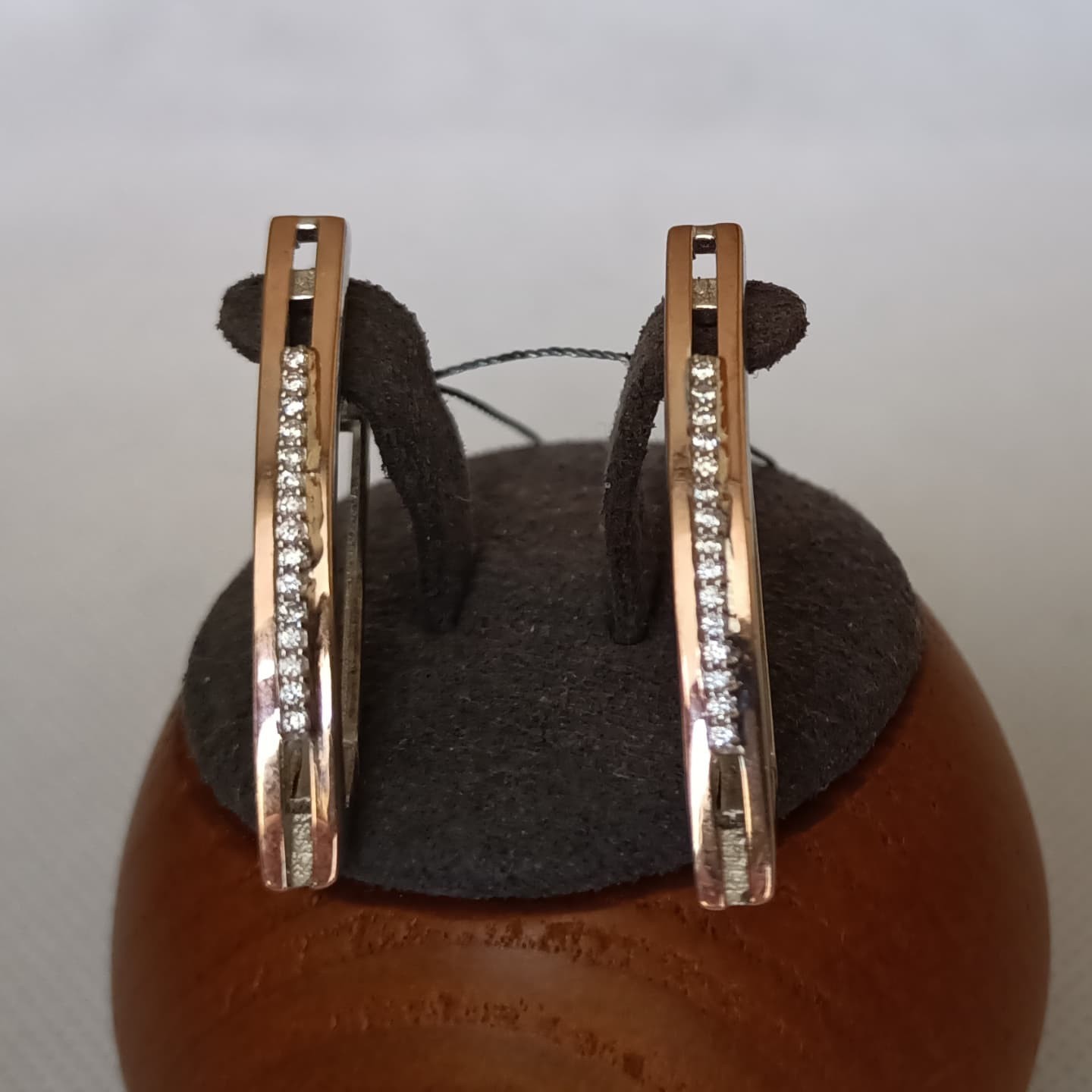 

Серебряные серьги Family с напайками из золота 54NAS87980