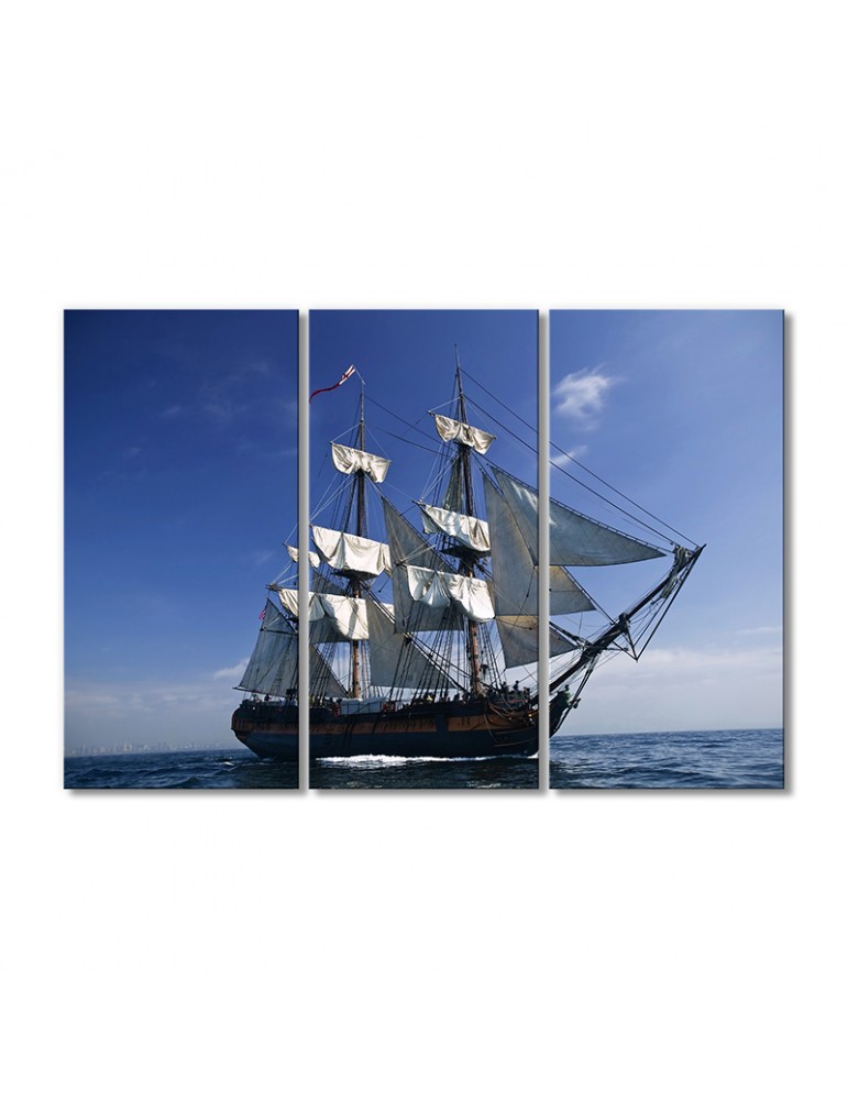 

Модульная картина Artel «Парусник Галеон» 3 модуля 90x135 см