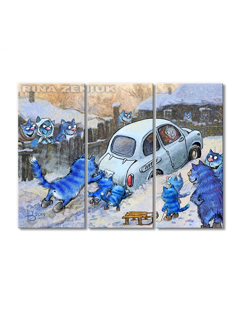

Модульная картина Artel «По-соседски» 3 модуля 70x105 см