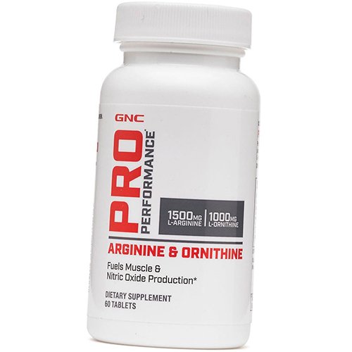 

Аргинин и Орнитин, L-Arginine & L-Ornithine, GNC 60таб (27120006)