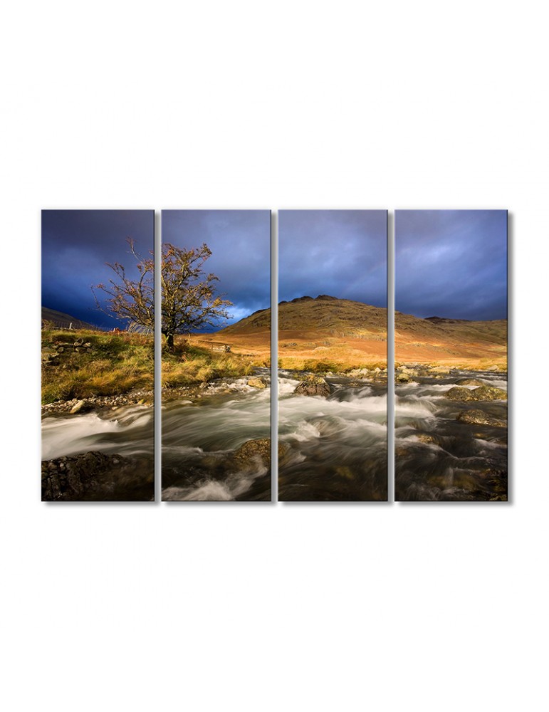 

Модульная картина Artel «Природа гора бурная река» 4 модуля 90x135 см