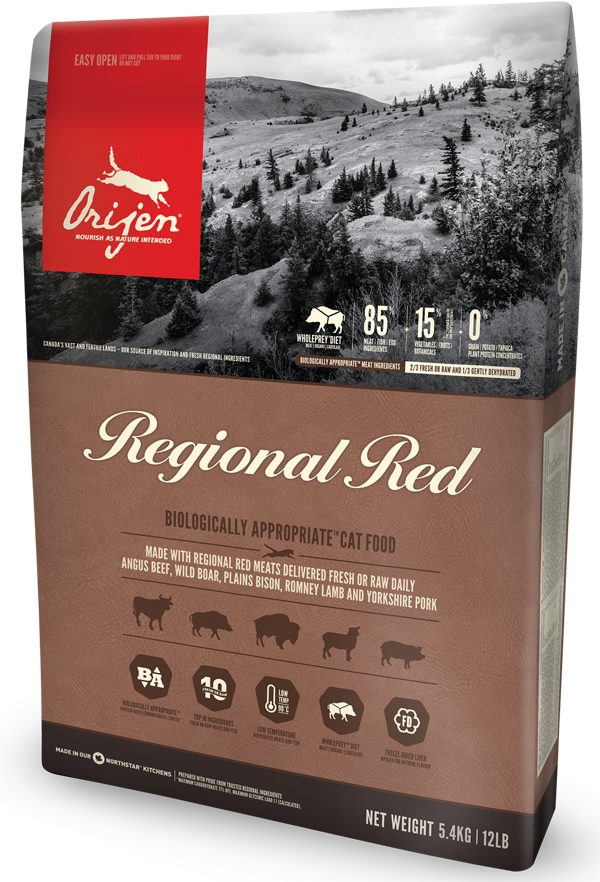 

Сухой корм Orijen (Ориджен) Regional Red Cat для кошек и котят всех пород 1.8 кг