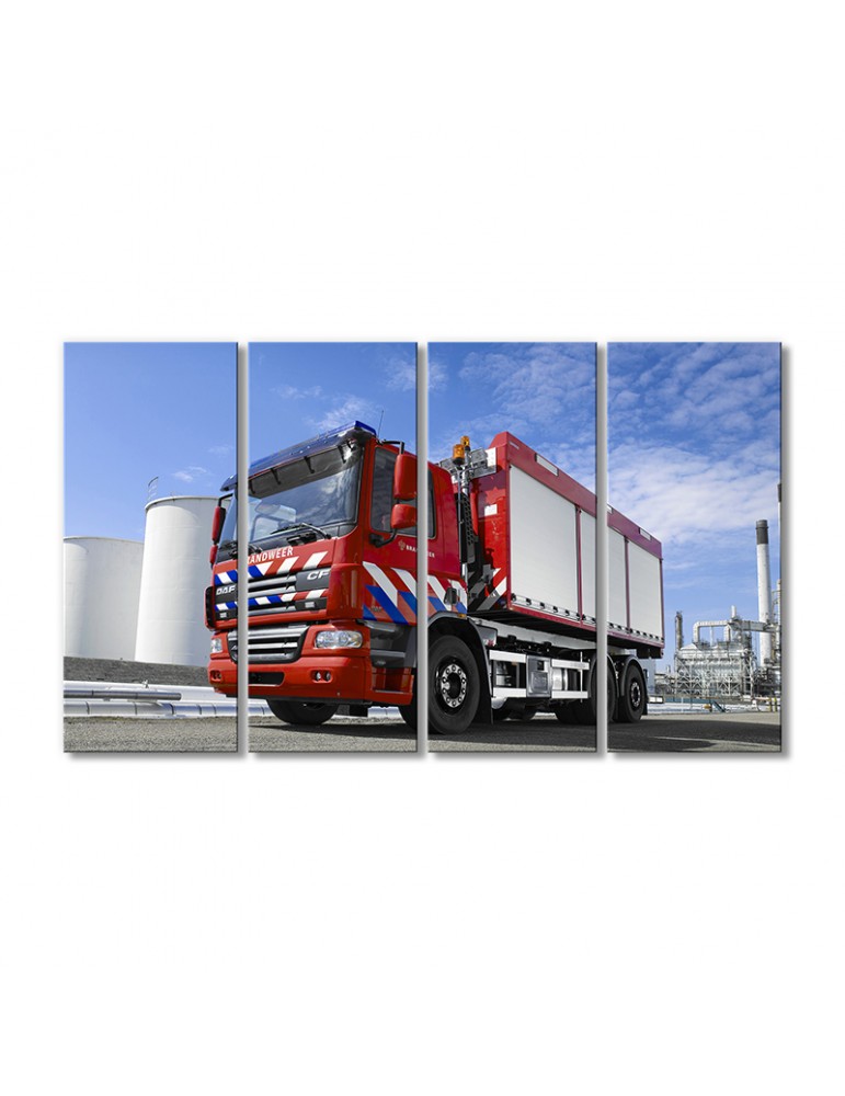 

Модульная картина Artel «Пожарная машина DAF CF75 6x2 2001» 4 модуля 90x135 см