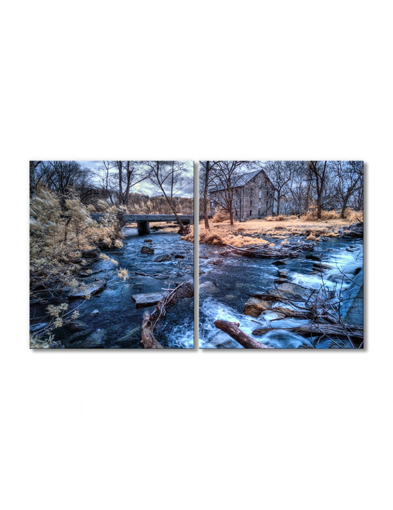 

Модульная картина Artel «Пенсильвания домик ручей» 2 модуля 70x105 см