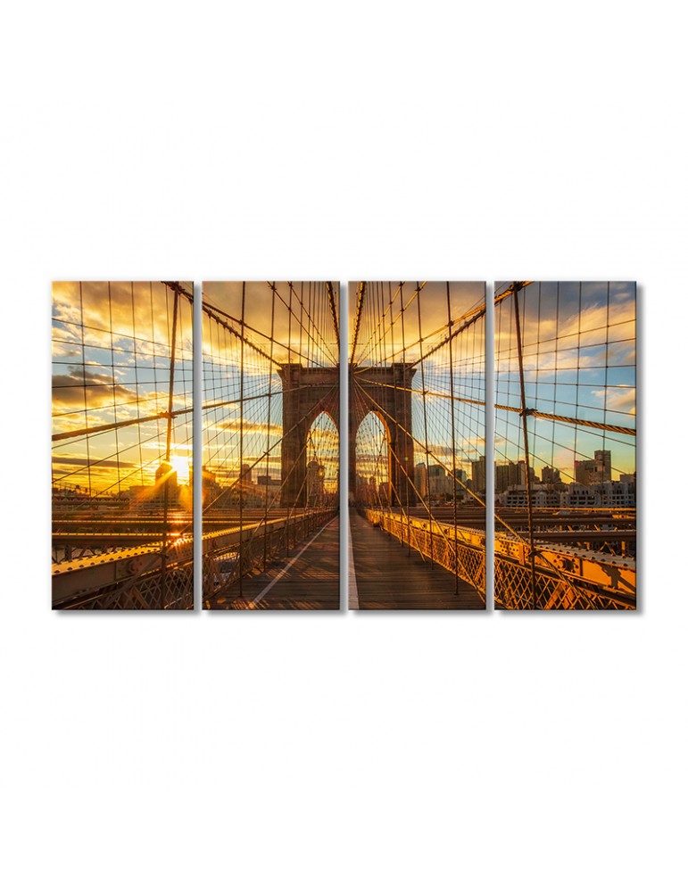 

Модульная картина Artel «Рассвет над Бруклинский мост» 4 модуля 80x120 см