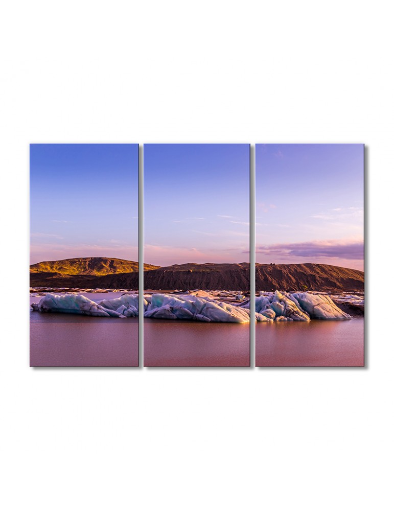 

Модульная картина Artel «Пылающее ущелье на розовом закате» 3 модуля 120x180 см