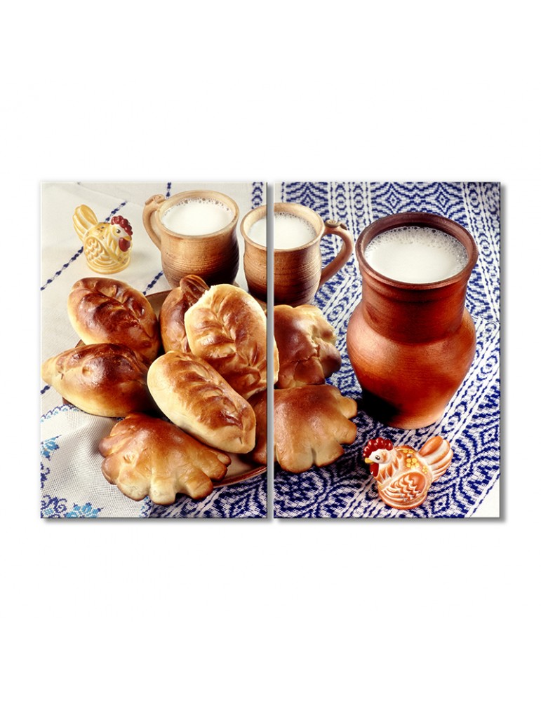 

Модульная картина Artel «Парное молоко с пирожками» 2 модуля 80x120 см