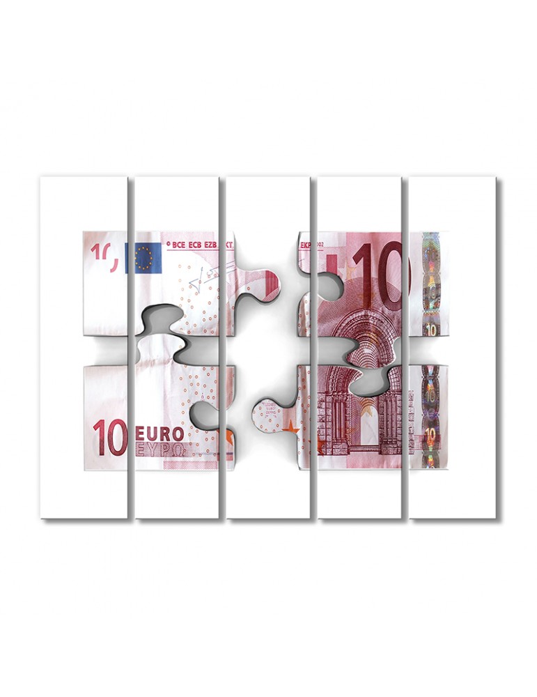 

Модульная картина Artel «Пазлы евро» 5 модулей 120x180 см