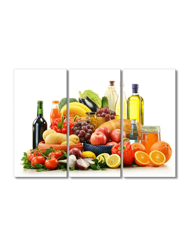 

Модульная картина Artel «Продукты для правильного питания» 3 модуля 80x120 см
