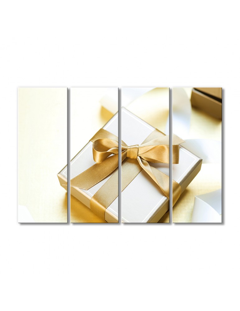 

Модульная картина Artel «Позолоченный подарочек» 4 модуля 80x120 см