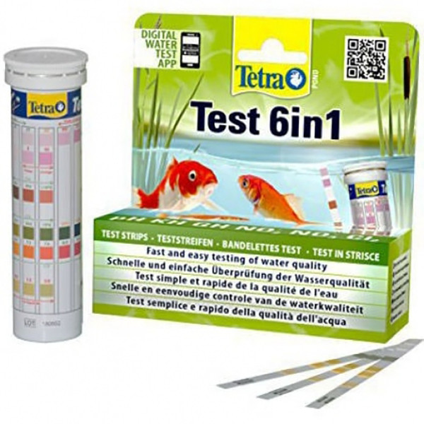 

Набор полосок-тестов для проверки качества воды Tetra Pond Test Set 6-in-1 25 шт