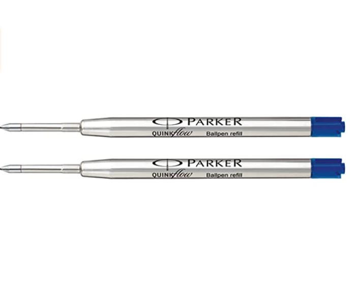 

Набор стержней Parker QuinkFlow шариковый M (1mm) в блистере Синий 2 шт