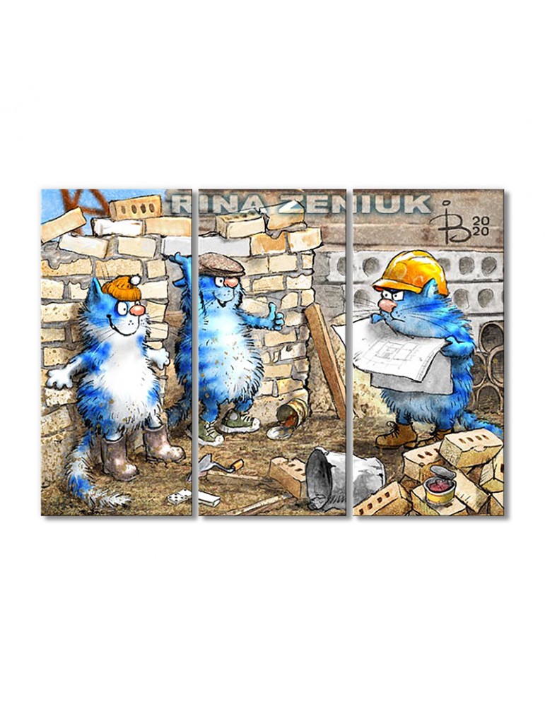 

Модульная картина Artel «Прораб» 3 модуля 120x180 см