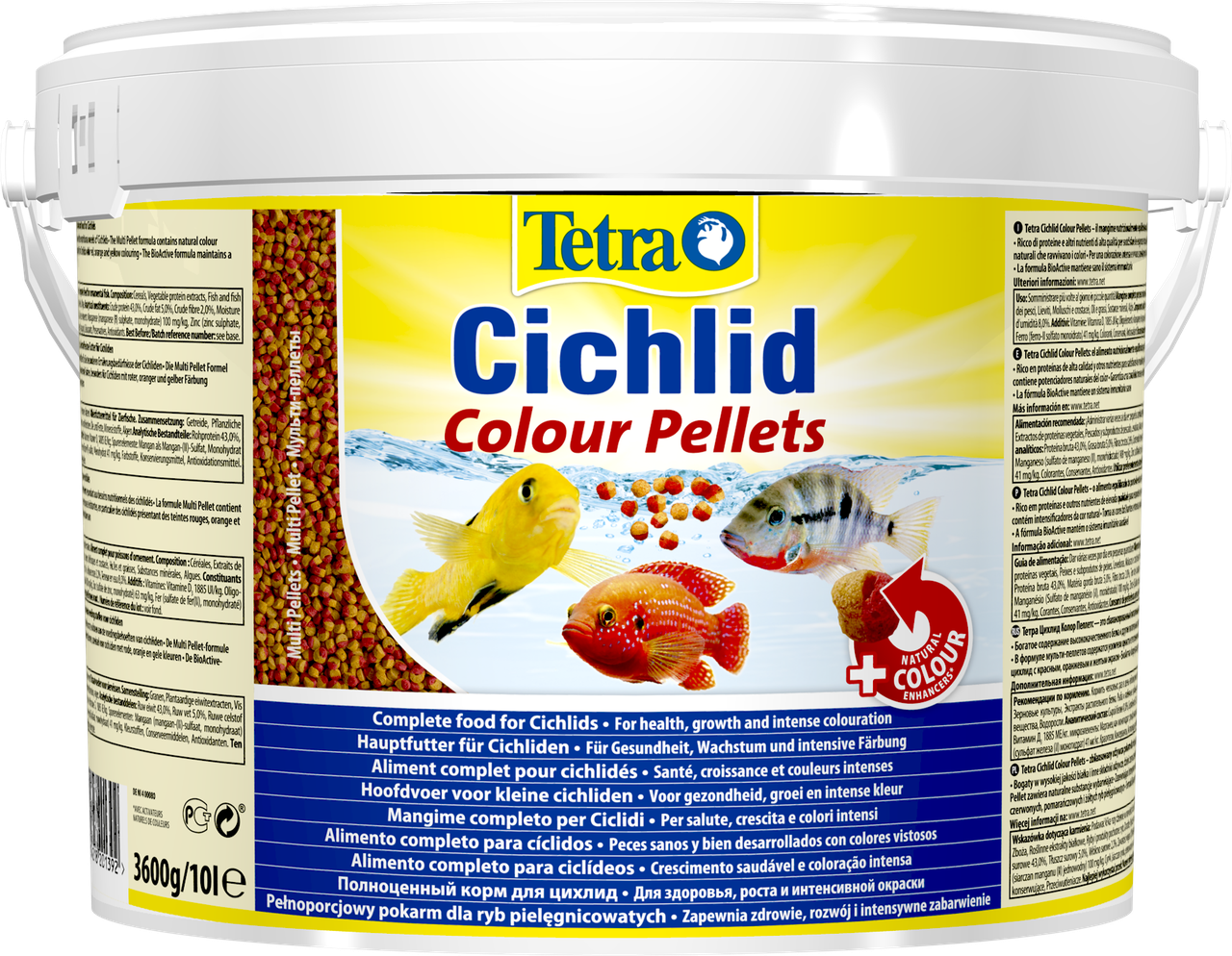 

Корм для рыб Tetra Cichlid Colour 10 л/ 3,6 кг 201392