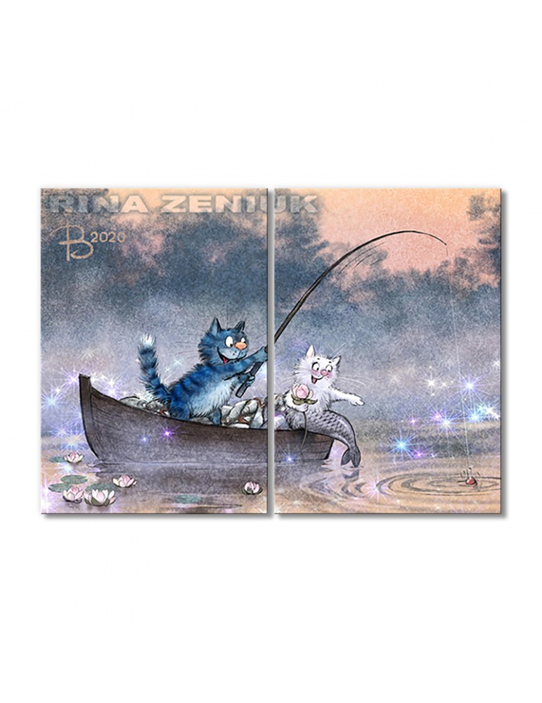 

Модульная картина Artel «Подсекай! Особенности летней рыбалки» 2 модуля 70x105 см