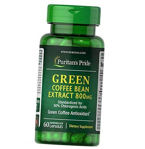 

Экстракт Зеленого Кофе, Green Coffee Bean extract, Puritan's Pride 60капс (02367005)