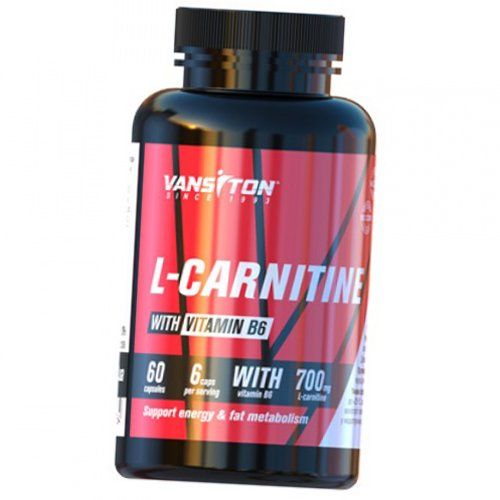 

Карнитин с Витамином В6, L-Carnitine with Vitamin B6, Ванситон 60капс (02173002)