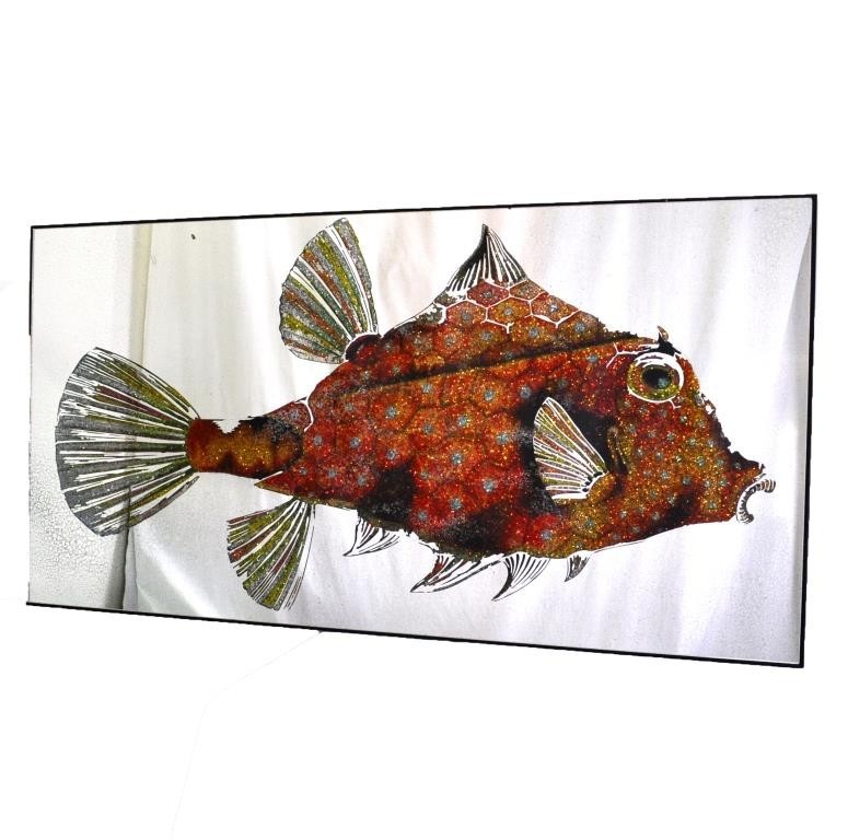 

Зеркало с кристалами Seaps Священная золотая рыба. Diamond Crystal glitter fish. №3348