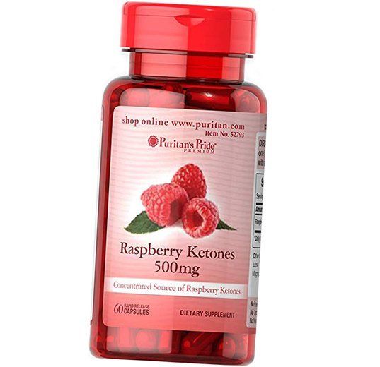 

Кетоны Малины, Raspberry Ketones 500, Puritan's Pride 60капс (02367003)