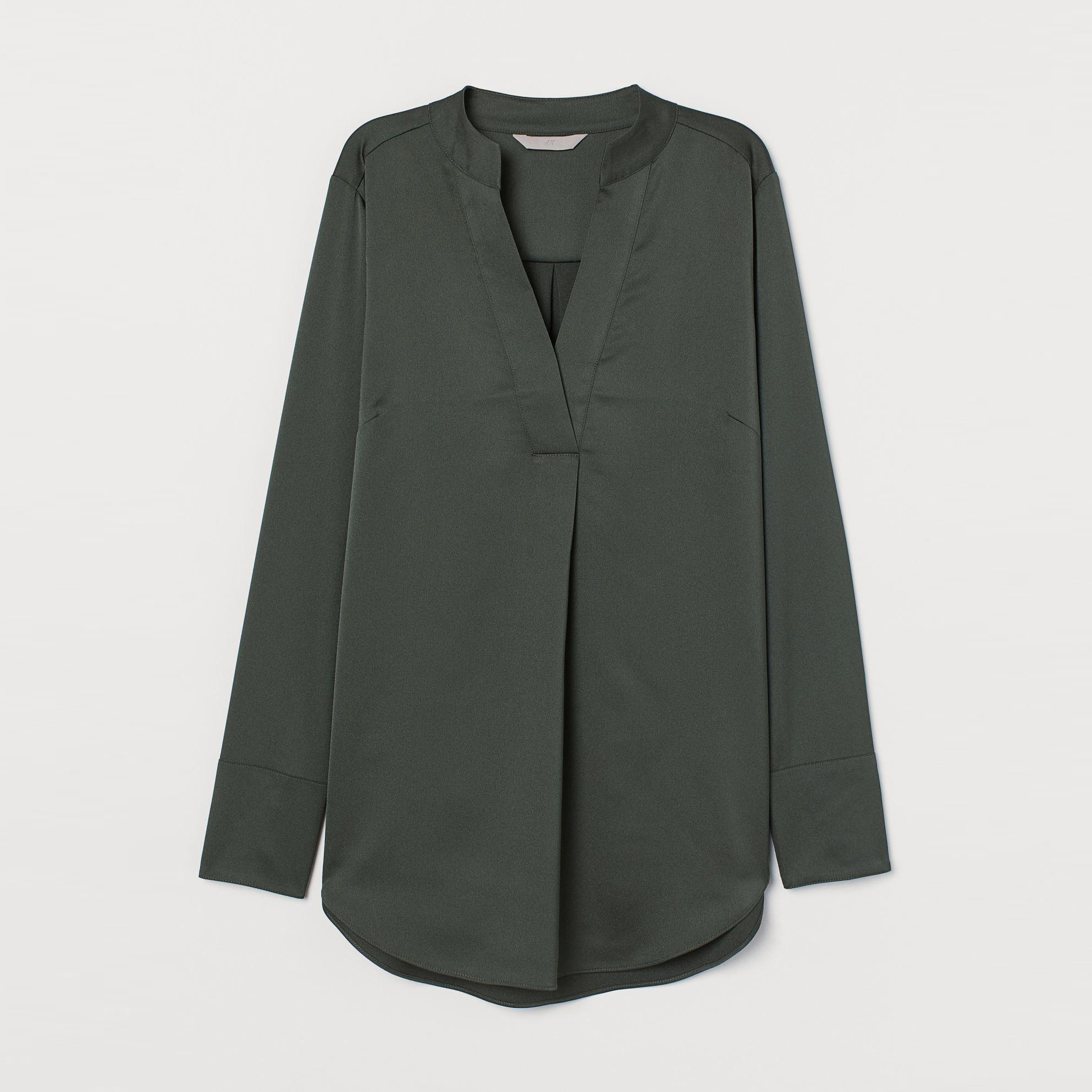 

Туника H&M XAZ205739FIQJ 36 Темно-зеленая
