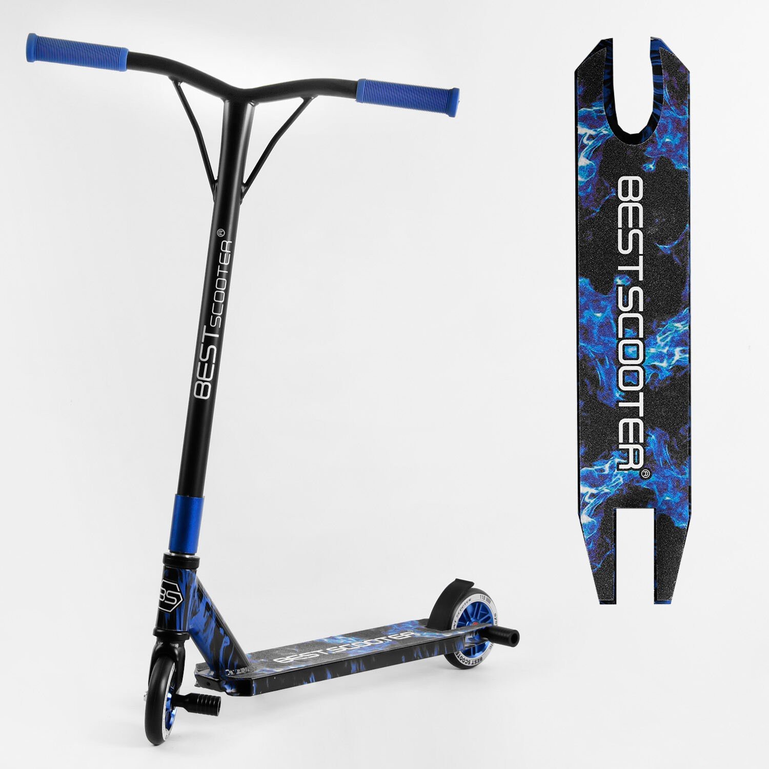 

Самокат трюковый 74609 Best Scooter (1) HIC-система, ПЕГИ, алюминиевый диск и дека, колёса PU, d=110мм