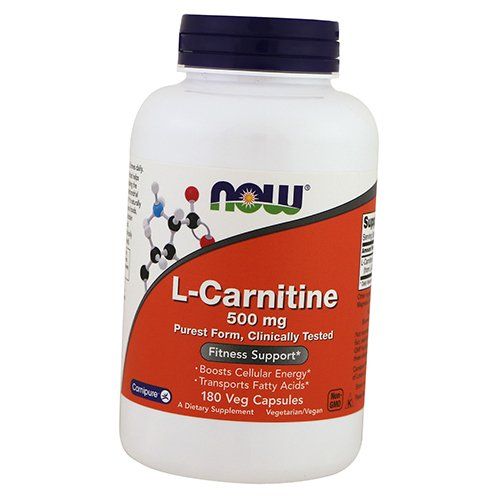 

Л Карнитин, L-Carnitine 500, Now Foods 180вегкапс (02128005)