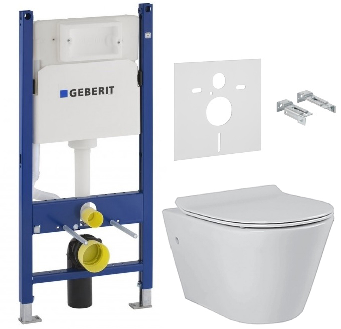 

Инсталляция GEBERIT Duofix 458.126.00.1 + унитаз PRIMERA Topic 8320020 с сиденьем Soft Close дюропласт