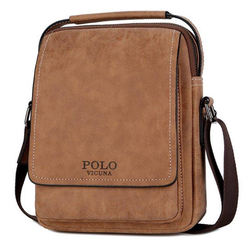 

Сумка мужская Polo Vicuna V8855 светло-коричневая, коричневый-светлый