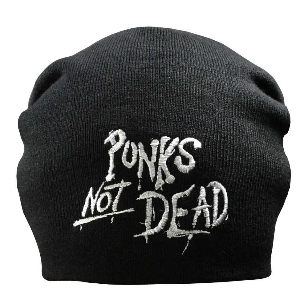 

Шапка с вышивкой Rockway Punk’s Not Dead черная