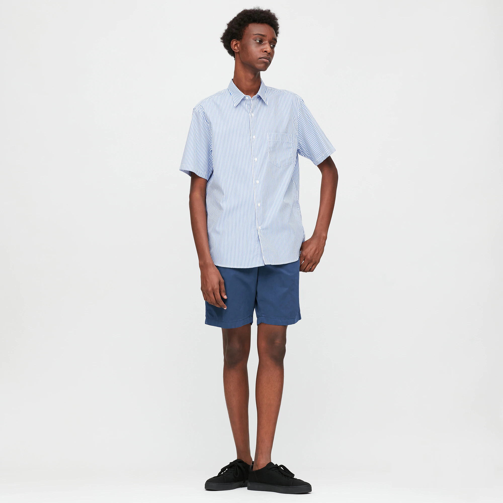 

Шорты Uniqlo chino shorts  синие, Шорты Uniqlo chino shorts L синие
