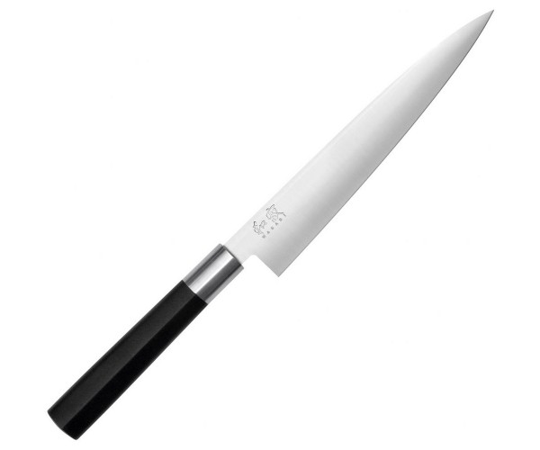 

Нож кухонный для тонкой нарезки, 180 мм, KAI Wasabi (6761F)