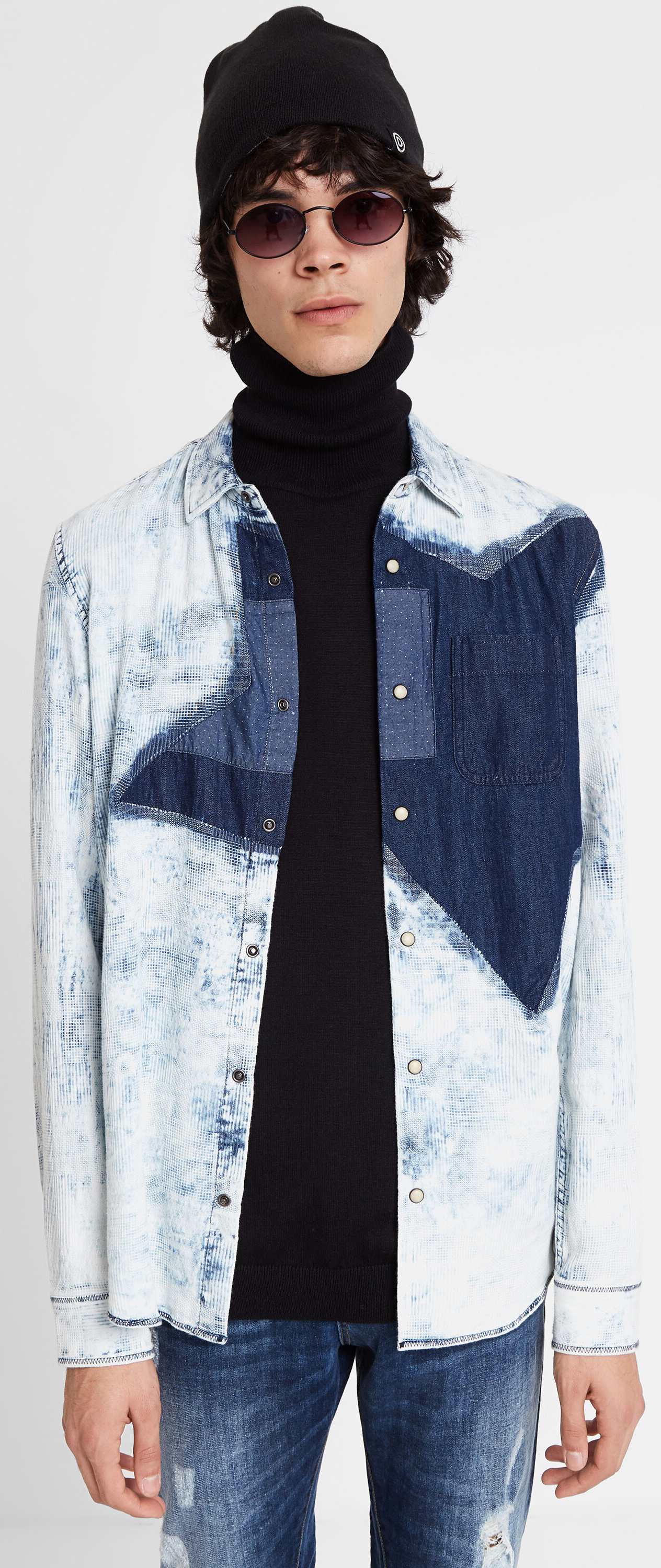 

Рубашка джинсовая Desigual 20SMCD01-5007 M