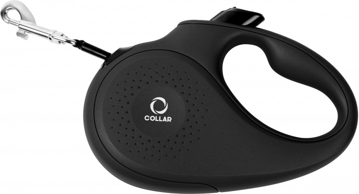

Поводок-рулетка Collar S для собак до 15 кг 5 м Черный