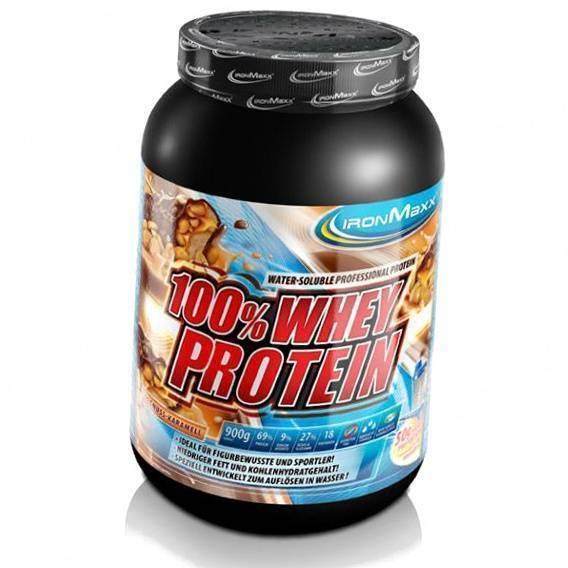 

Сывороточный протеин, 100% Whey Protein, IronMaxx 900г Белый шоколад с клубникой (29083009)